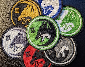 Halo Silver Team Logo Sew on Embroidered Patch