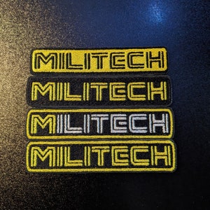 Cyberpunk 2077 Militech Text Logo Sew on Embroidered Patch