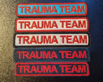 Cyberpunk 2077 Trauma Team Text Logo Sew on Embroidered Patch