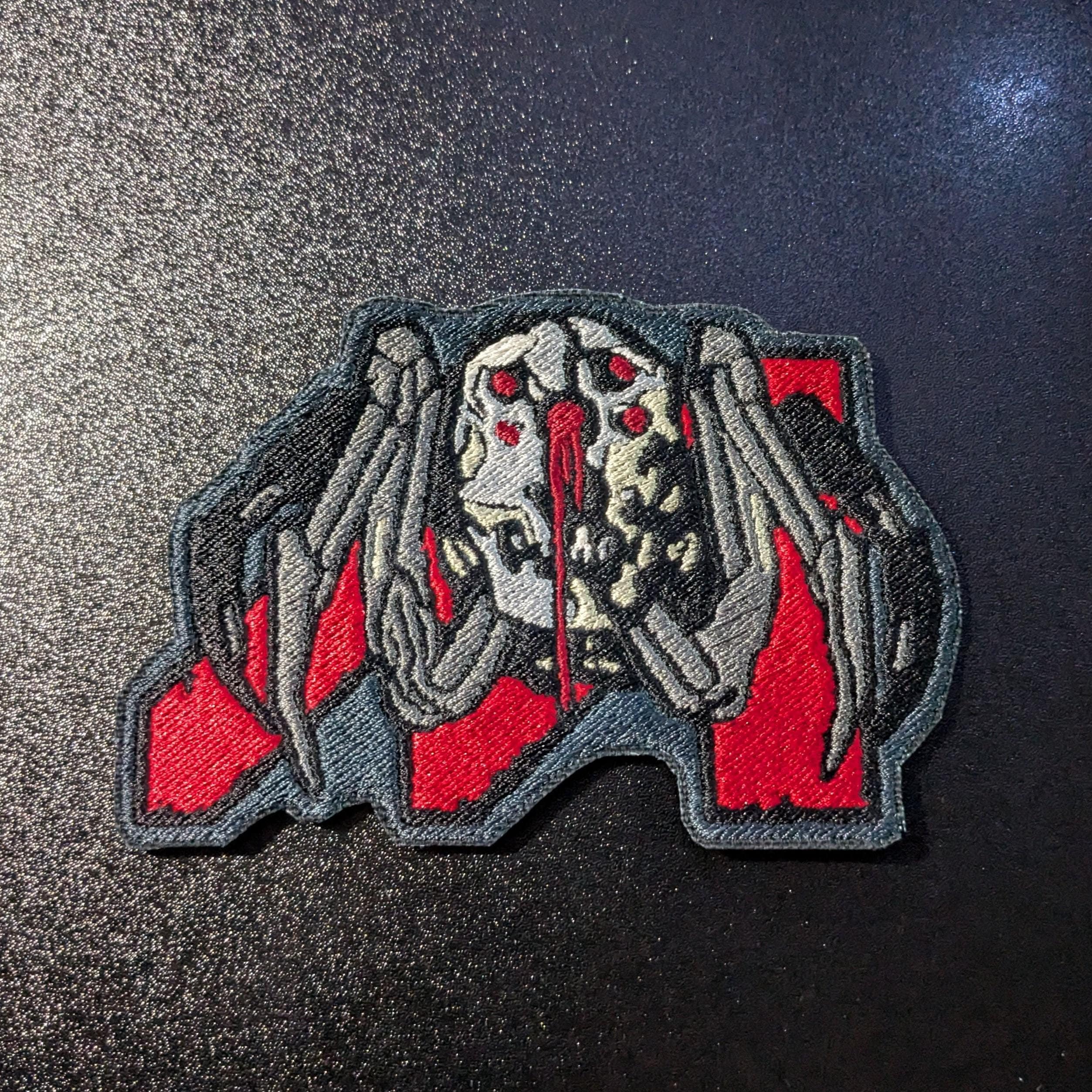 Cyberpunk 2077 Maelstrom Skull Crawler Logo Sew on Embroidered