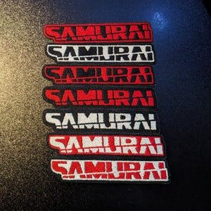 Cyberpunk 2077 Samurai Text Logo Sew on Embroidered Patch