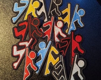 Portal Game Logo Sew On Embroidered Patch Set