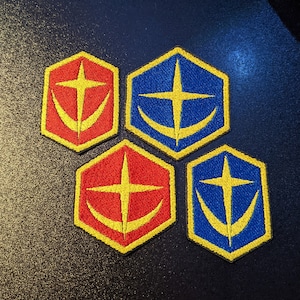 Gundam EFSF Earth Federation Space Force Logo Embroidered Sew On Patch