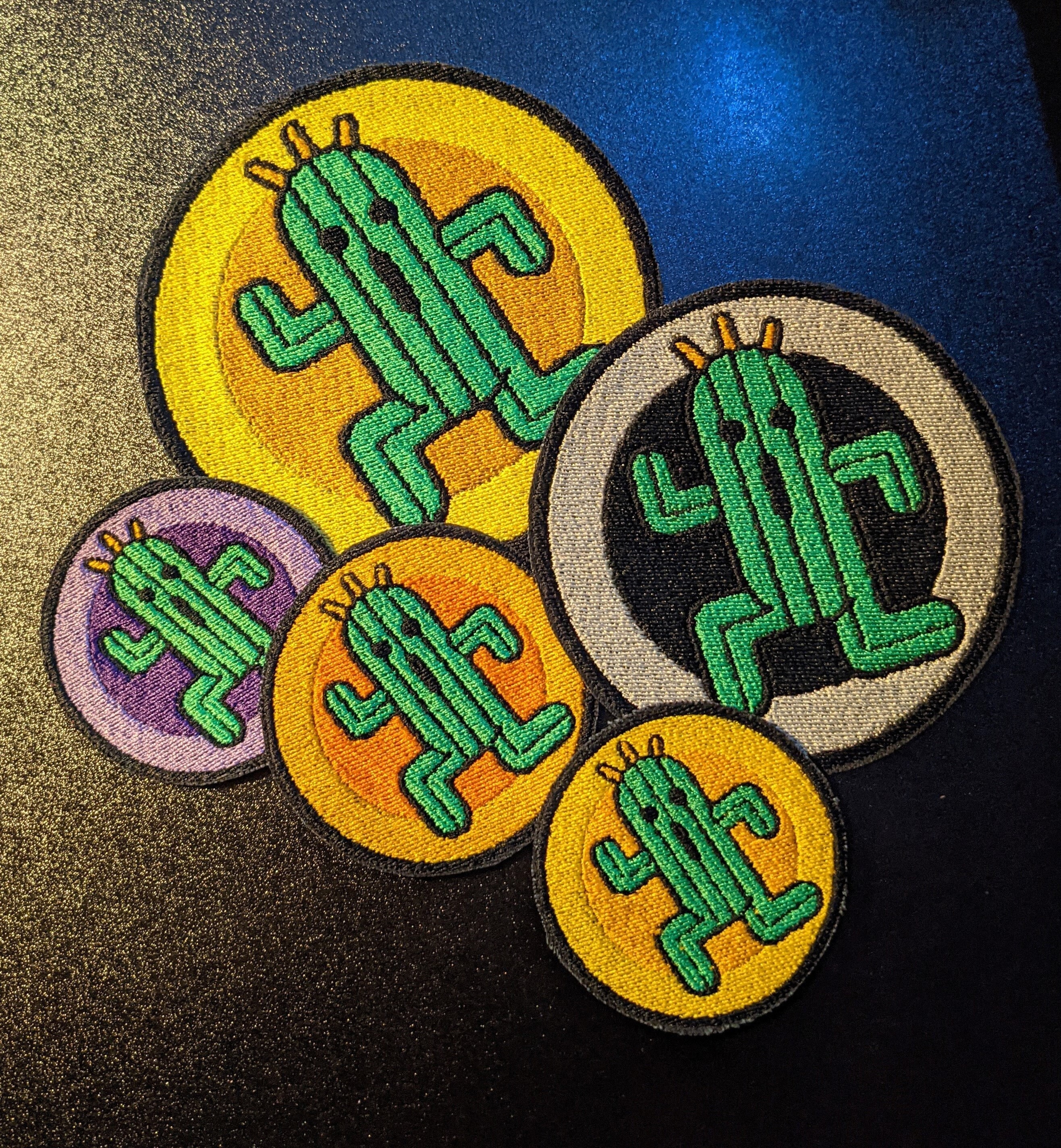 FFXIV Cactuar Embroidered Sew on Patch Multicolor Background - Etsy