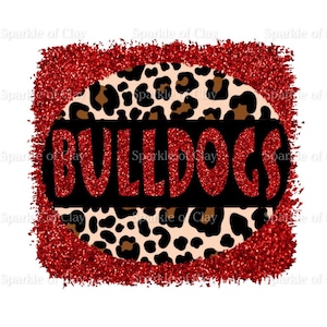 Georgia Bulldogs | Sublimation Design | Digital Download | PNG File | Printable Digital Design | Leopard | Football
