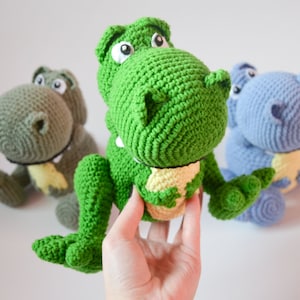 Crochet PATTERN No 1701 Rex Tyrannosaurus by Krawka