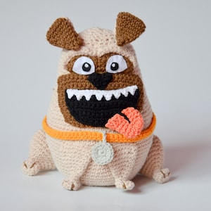 Crochet PATTERN No 1631- The PUG pattern by Krawka, dog, crochet, dopey, smile, puppy