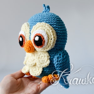 Crochet PATTERN No 2003 Blue bird by Krawka