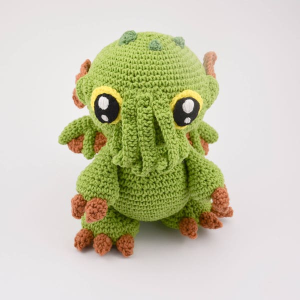 Crochet PATTERN No 1718 Cthulhu baby monster pattern by Krawka,