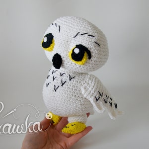 Crochet PATTERN No 2302 Snowy Owl crochet pattern by Krawka