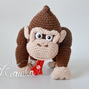 Crochet PATTERN No 2305 Kong Gorilla crochet pattern by Krawka