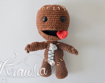 Crochet Pattern English (PDF) Sack boy by Krawka | Amigurumi Plush Geek Toy