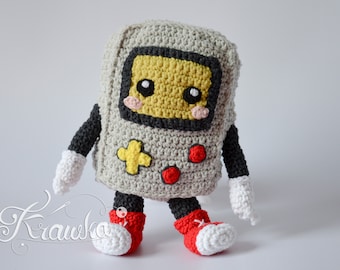 Crochet PATTERN No 2005 Retro robot game by Krawka