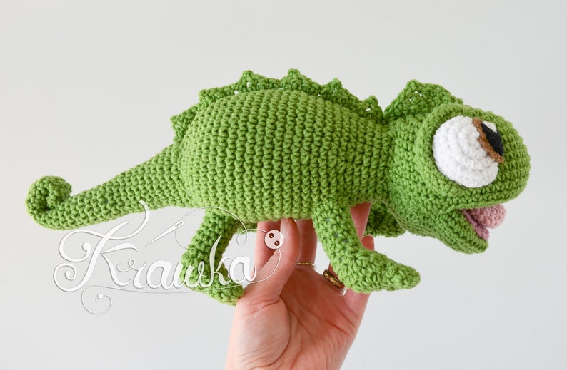 Crochet PATTERN No 2106 Chameleon crochet pattern by Krawka image 4