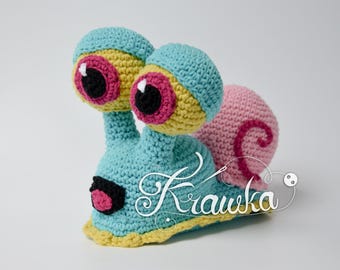Crochet pattern English (PDF) Sea Snail by Krawka | Amigurumi Ocean Creature, Toy (Download)