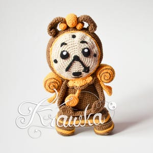 Crochet pattern English (PDF) Enchanted Clock by Krawka, fantasy plush, amigurumi tutorial (Download)