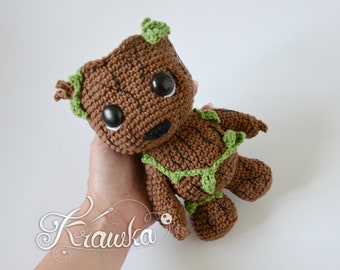 Crochet PATTERN No 2208 Baby Tree Groot modèle au crochet monstre inspiré par Krawka