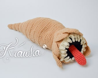 Crochet Pattern English (PDF) Sandworm Monster by Krawka | Fantasy Creature | Nerdy Gift (Download)