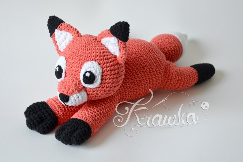 Crochet PATTERN No 1911 Friendly Fox pattern by Krawka image 2