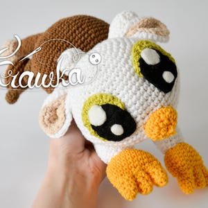 Padrão de crochê em inglês (PDF) Grifo da Krawka | Tutorial de amigurumi de criatura mitológica