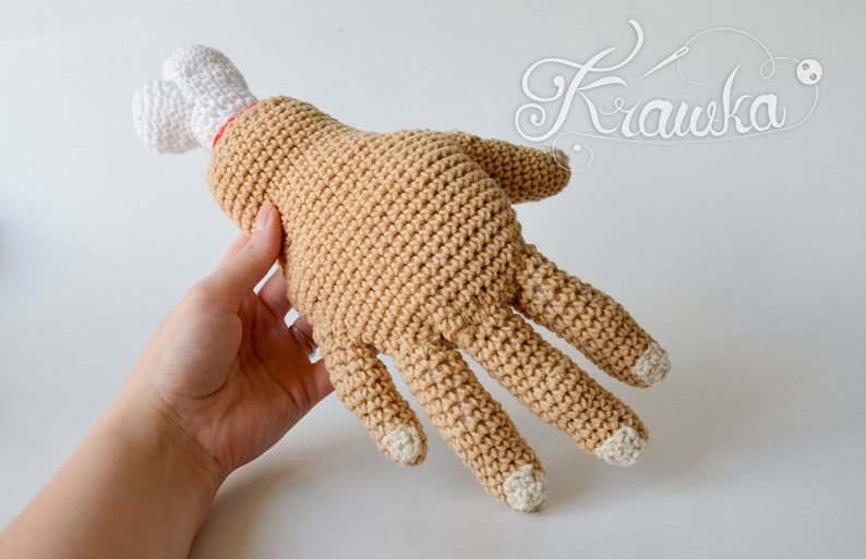 Crochet PATTERN No 1812 The Hand Modèle au crochet d'Halloween par Krawka, image 7