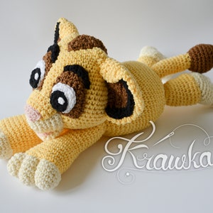 Crochet PATTERN No 2109 Lion crochet pattern by Krawka