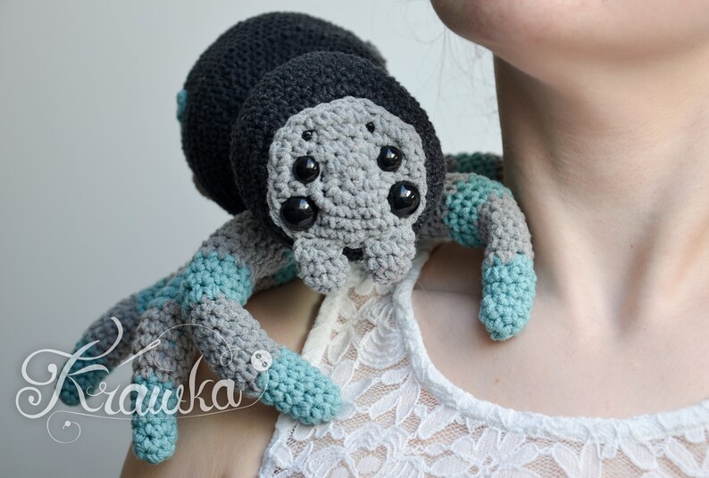 Crochet PATTERN No 1917 Tarantulina the cutest Spider ever pattern by Krawka image 5