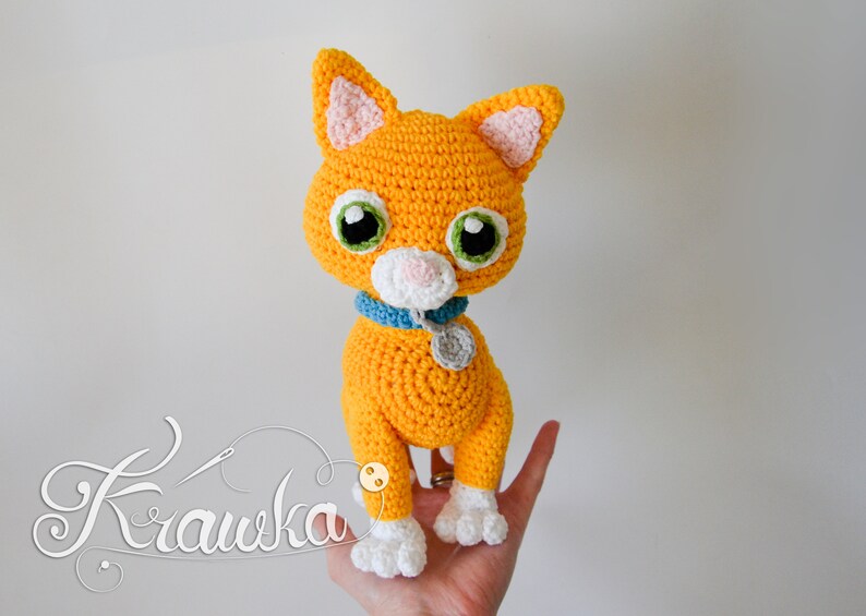 Crochet PATTERN No 2301 Orange Cat Crochet Pattern by Krawka Etsy