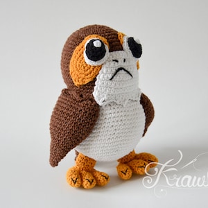 Crochet PATTERN No 1732 Galactic penguin pattern by Krawka, image 3