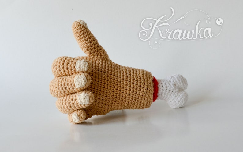 Crochet PATTERN No 1812 The Hand Halloween crochet pattern by Krawka, image 6