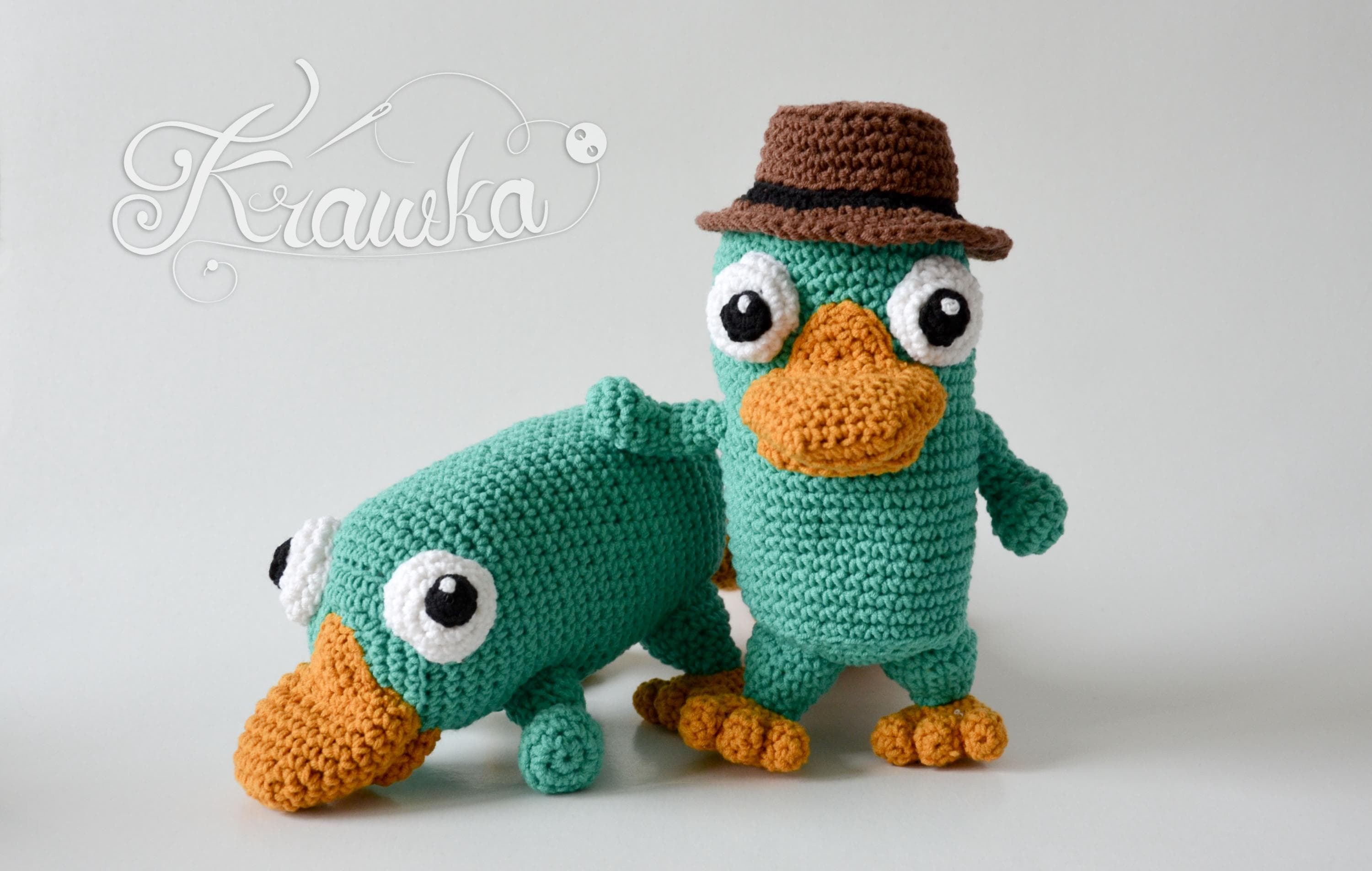30 Perry the Platypus Crochet Patterns for Fans of Agent P, Amigurumi, and Giftable Makes 26 Crochet Pattern English (PDF) Platypus and Agent
