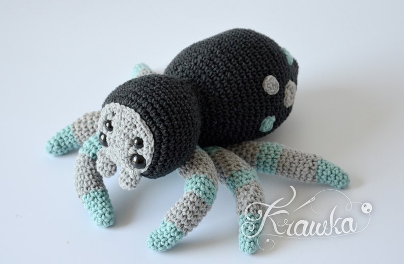 Crochet PATTERN No 1917 Tarantulina the cutest Spider ever pattern by Krawka image 1
