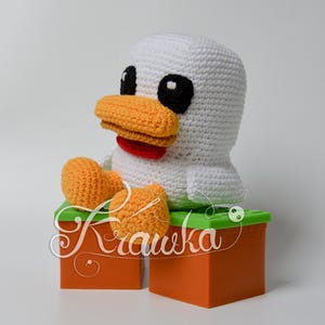 Crochet PATTERN No 2507 Cube Chicken crochet pattern by Krawka