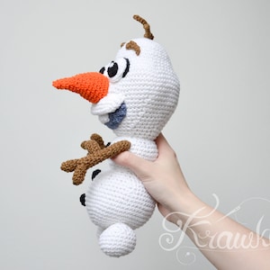 Crochet PATTERN No 1733 Frozen Snowman pattern by Krawka, image 4