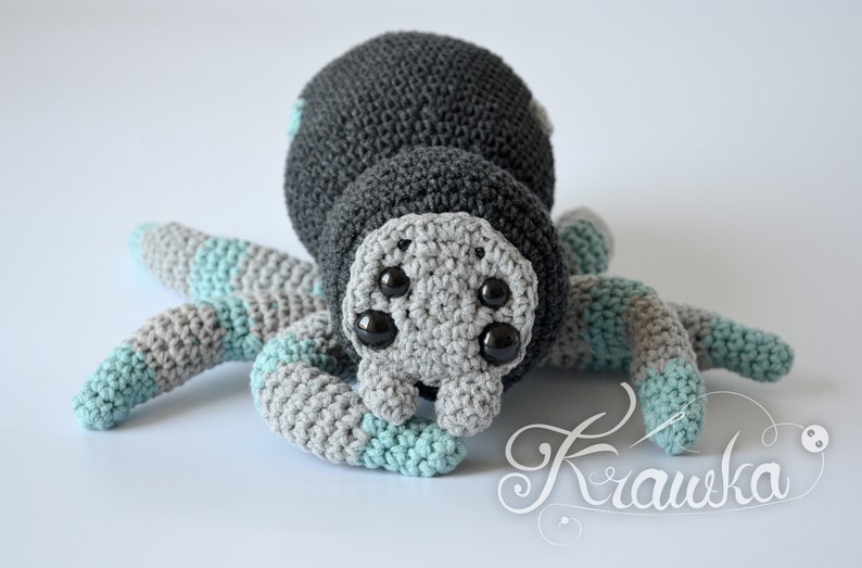 Crochet PATTERN No 1917 Tarantulina the cutest Spider ever pattern by Krawka image 2