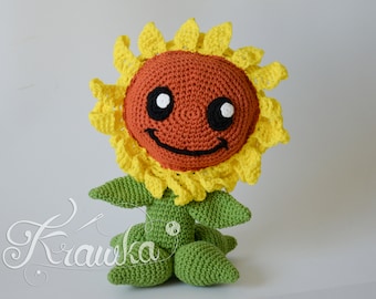 Häkelanleitung Nr. 2307 Happy Sunflower Häkelanleitung von Krawka