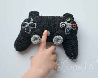 Crochet PATTERN Game Controller English (PDF) Krawka kids toy plush nerdy geek(Download)