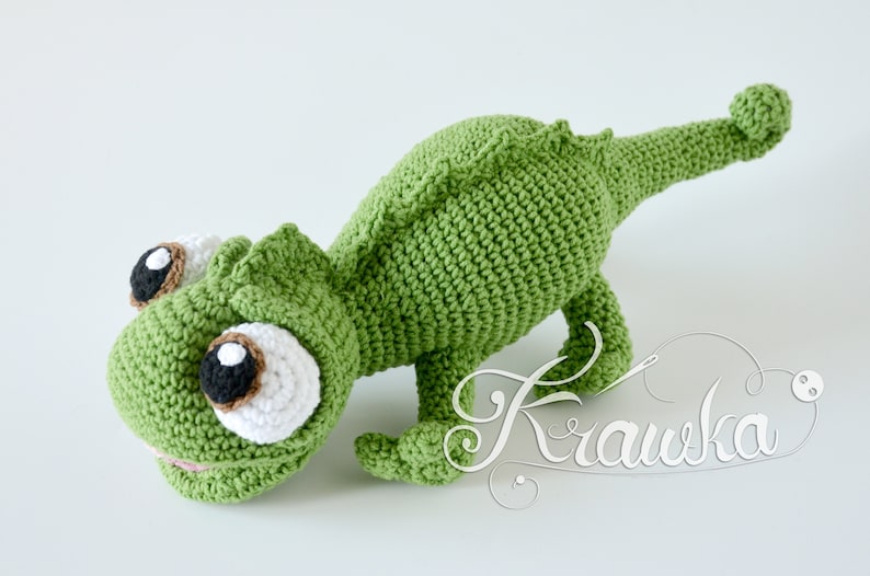 Crochet PATTERN No 2106 Chameleon crochet pattern by Krawka image 2