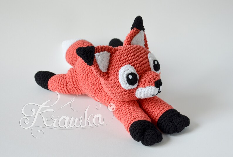 Crochet PATTERN No 1911 Friendly Fox pattern by Krawka image 5