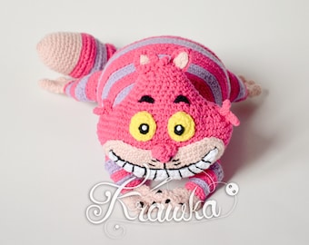 Crochet Pattern English (PDF), Cheshire Cat by Krawka Inspired Crochet Pattern English (PDF), Cheshire Cat by Krawka Inspired