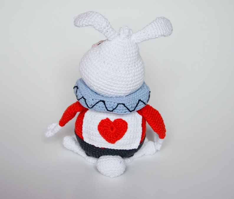 Crochet PATTERN White Rabbit, Alice in Wonderland Lewis Carroll, rabbit hole, pattern by Krawka image 2