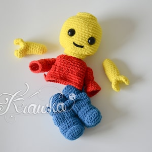 Häkelanleitung No 2306 Brick Man Häkelanleitung von Krawka