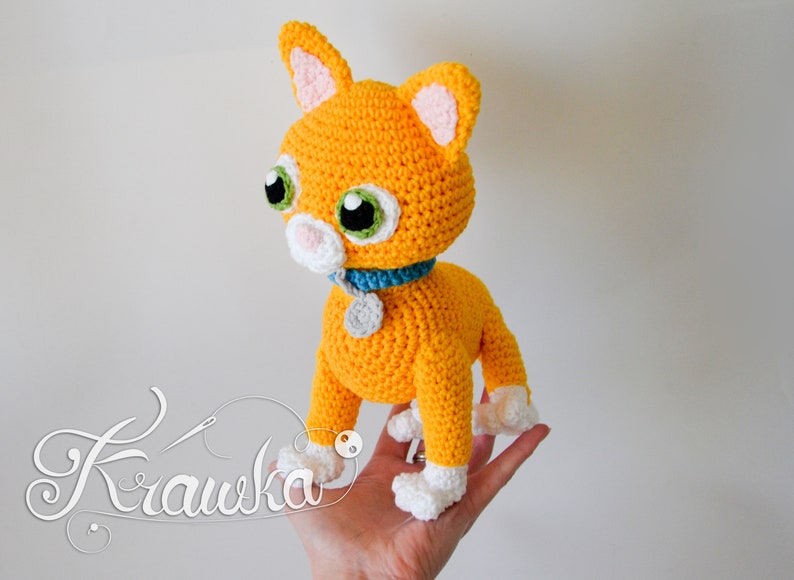 Crochet PATTERN No 2301 Orange Cat Crochet Pattern by Krawka Etsy