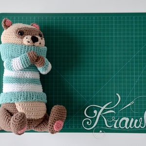 Crochet PATTERN No 2102 Fred the Ferret cute crochet pattern by Krawka image 7