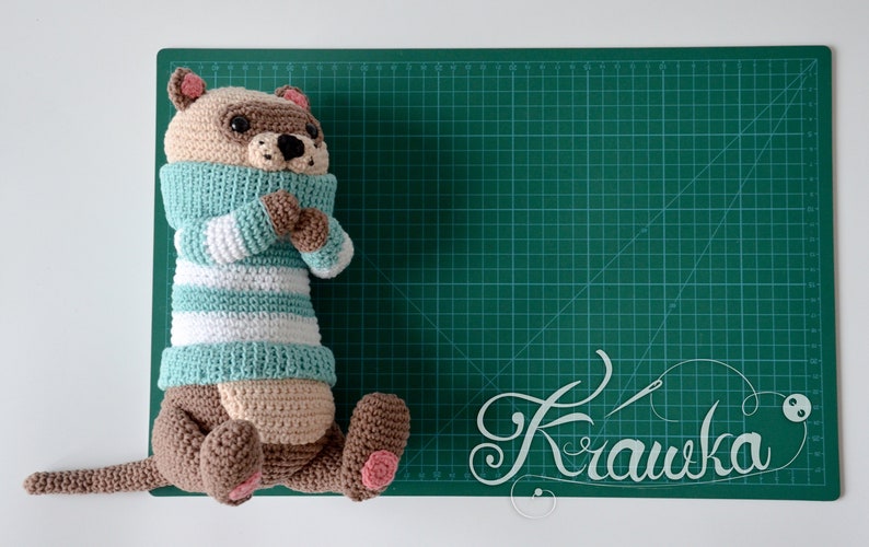 Crochet PATTERN No 2102 Fred the Ferret cute crochet pattern by Krawka image 7