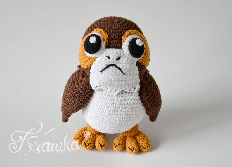 Crochet PATTERN No 1732 Galactic penguin pattern by Krawka, image 1