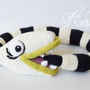 Crochet PATTERN No 1725 Nightmare The Creepy Snake Modèle au crochet d'Halloween par Krawka, image 2