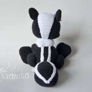 Crochet Pattern English (PDF) Miss Skunk by Krawka | Forest Amigurumi Toy Animal Tutorial (Download) image 6