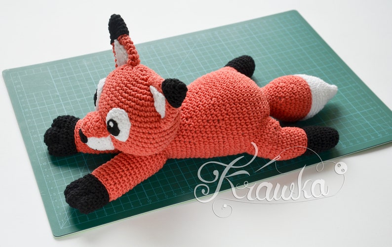 Crochet PATTERN No 1911 Friendly Fox pattern by Krawka image 7