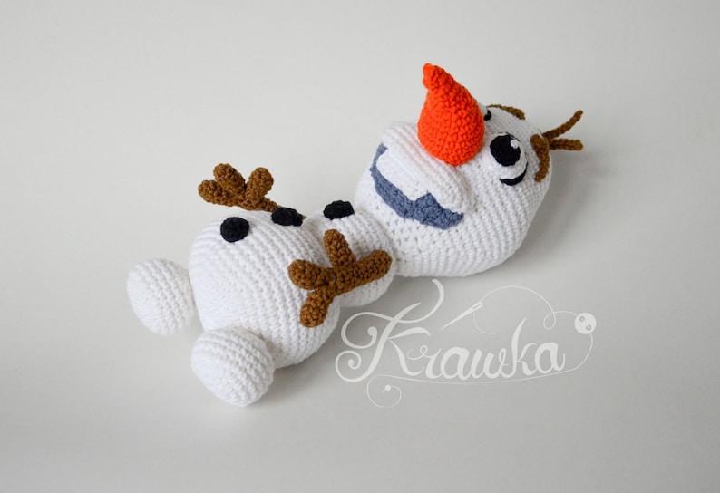 Crochet PATTERN No 1733 Frozen Snowman pattern by Krawka, image 2